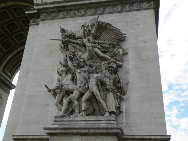  groupe sculpté, arc de triomphe